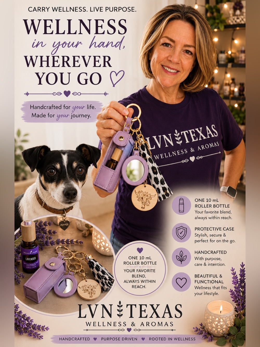 22. Custom Cowgirl Calm - Young living Aromatherapy Wristlet Gift Set